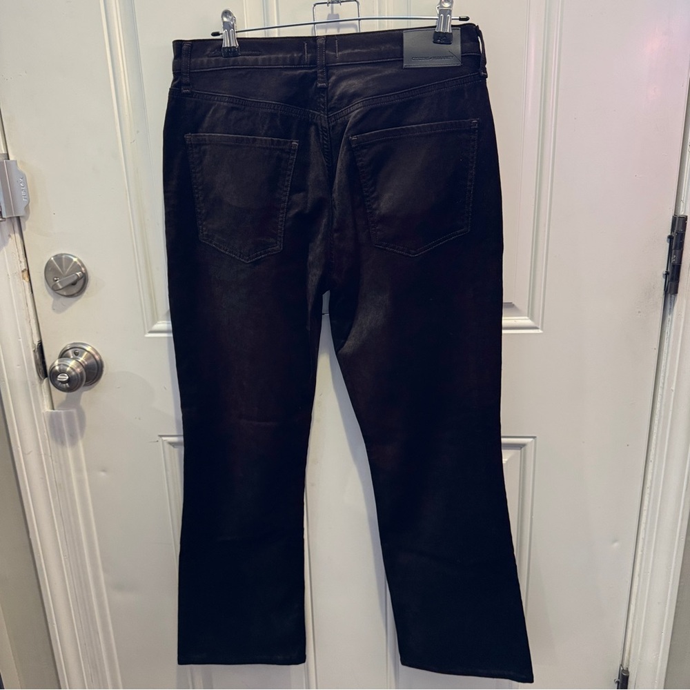Citizens Of Humanity Isola Corduroy Boot Cut Plush Velvet Black Brown $248.00 - Picture 9 of 11